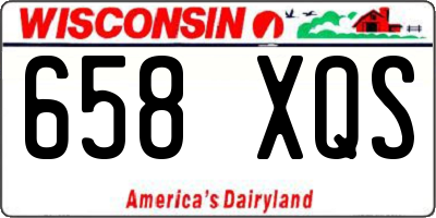 WI license plate 658XQS