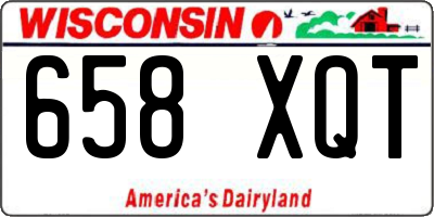 WI license plate 658XQT