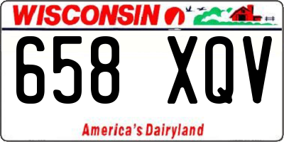 WI license plate 658XQV