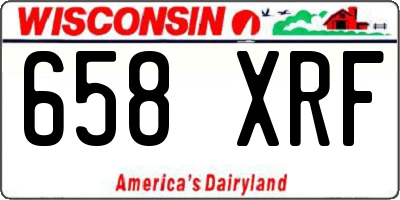WI license plate 658XRF