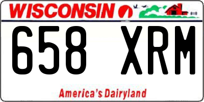 WI license plate 658XRM