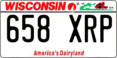 WI license plate 658XRP