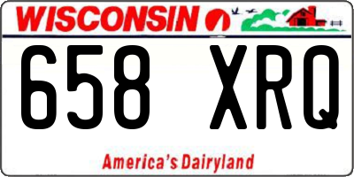 WI license plate 658XRQ