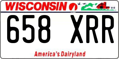 WI license plate 658XRR