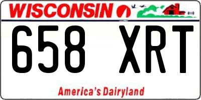 WI license plate 658XRT