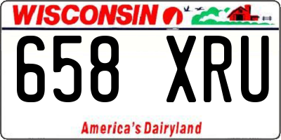 WI license plate 658XRU