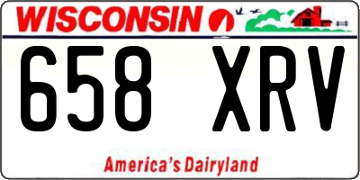 WI license plate 658XRV