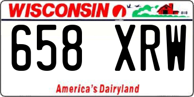 WI license plate 658XRW