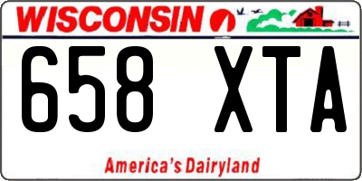WI license plate 658XTA