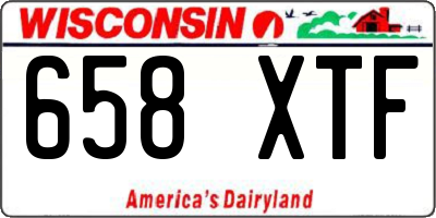 WI license plate 658XTF
