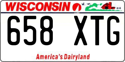 WI license plate 658XTG