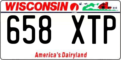 WI license plate 658XTP