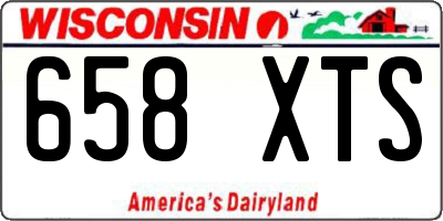 WI license plate 658XTS