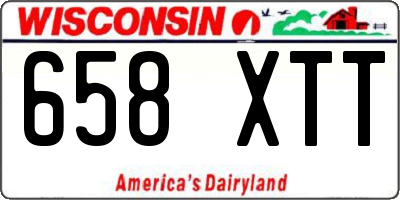 WI license plate 658XTT