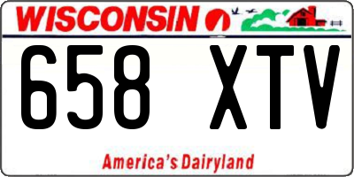 WI license plate 658XTV