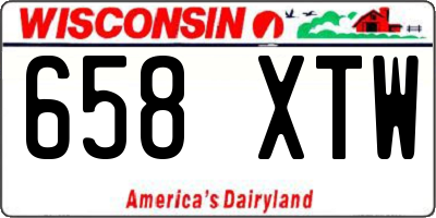 WI license plate 658XTW