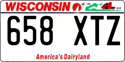 WI license plate 658XTZ