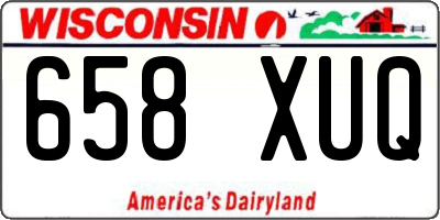 WI license plate 658XUQ