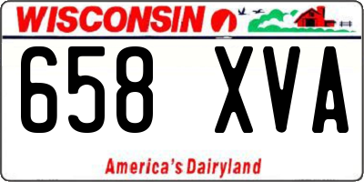 WI license plate 658XVA