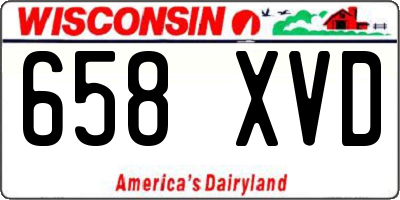WI license plate 658XVD