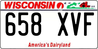 WI license plate 658XVF