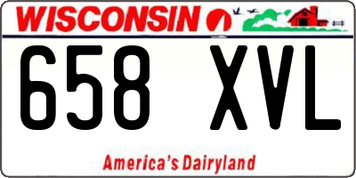 WI license plate 658XVL