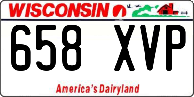 WI license plate 658XVP