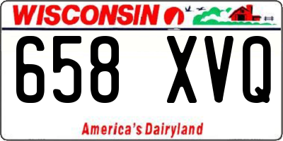 WI license plate 658XVQ