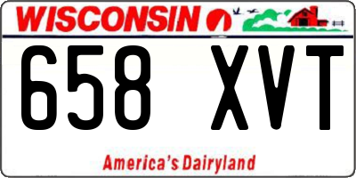 WI license plate 658XVT