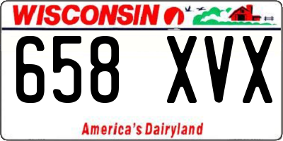 WI license plate 658XVX