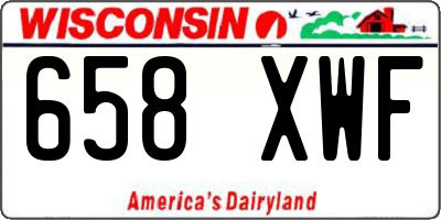WI license plate 658XWF
