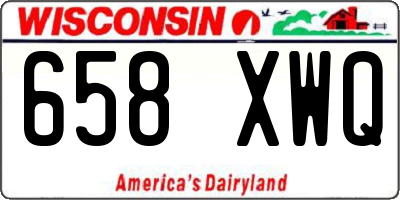 WI license plate 658XWQ