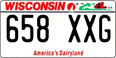 WI license plate 658XXG