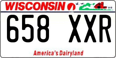WI license plate 658XXR