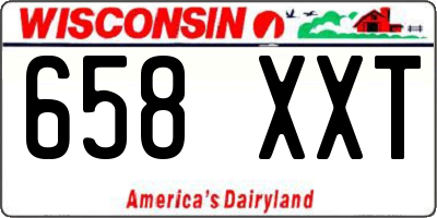 WI license plate 658XXT