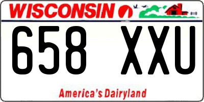 WI license plate 658XXU