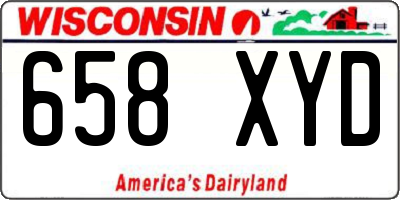 WI license plate 658XYD