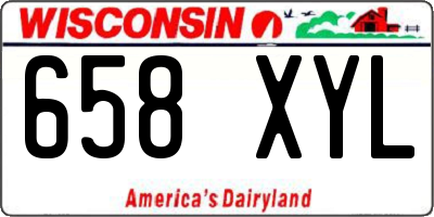 WI license plate 658XYL