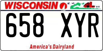 WI license plate 658XYR