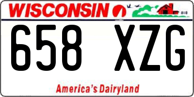 WI license plate 658XZG