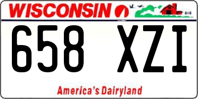 WI license plate 658XZI