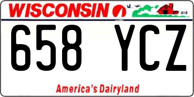 WI license plate 658YCZ