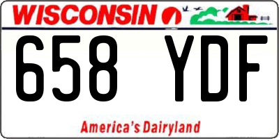 WI license plate 658YDF
