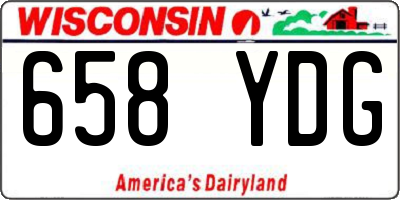 WI license plate 658YDG