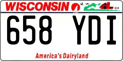 WI license plate 658YDI