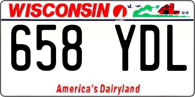 WI license plate 658YDL