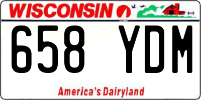 WI license plate 658YDM