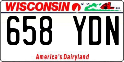 WI license plate 658YDN