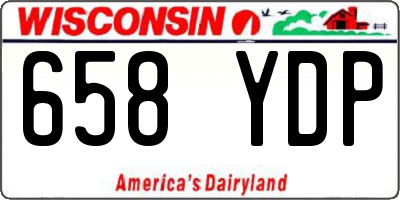 WI license plate 658YDP