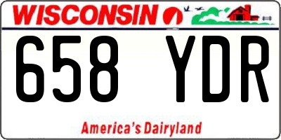 WI license plate 658YDR